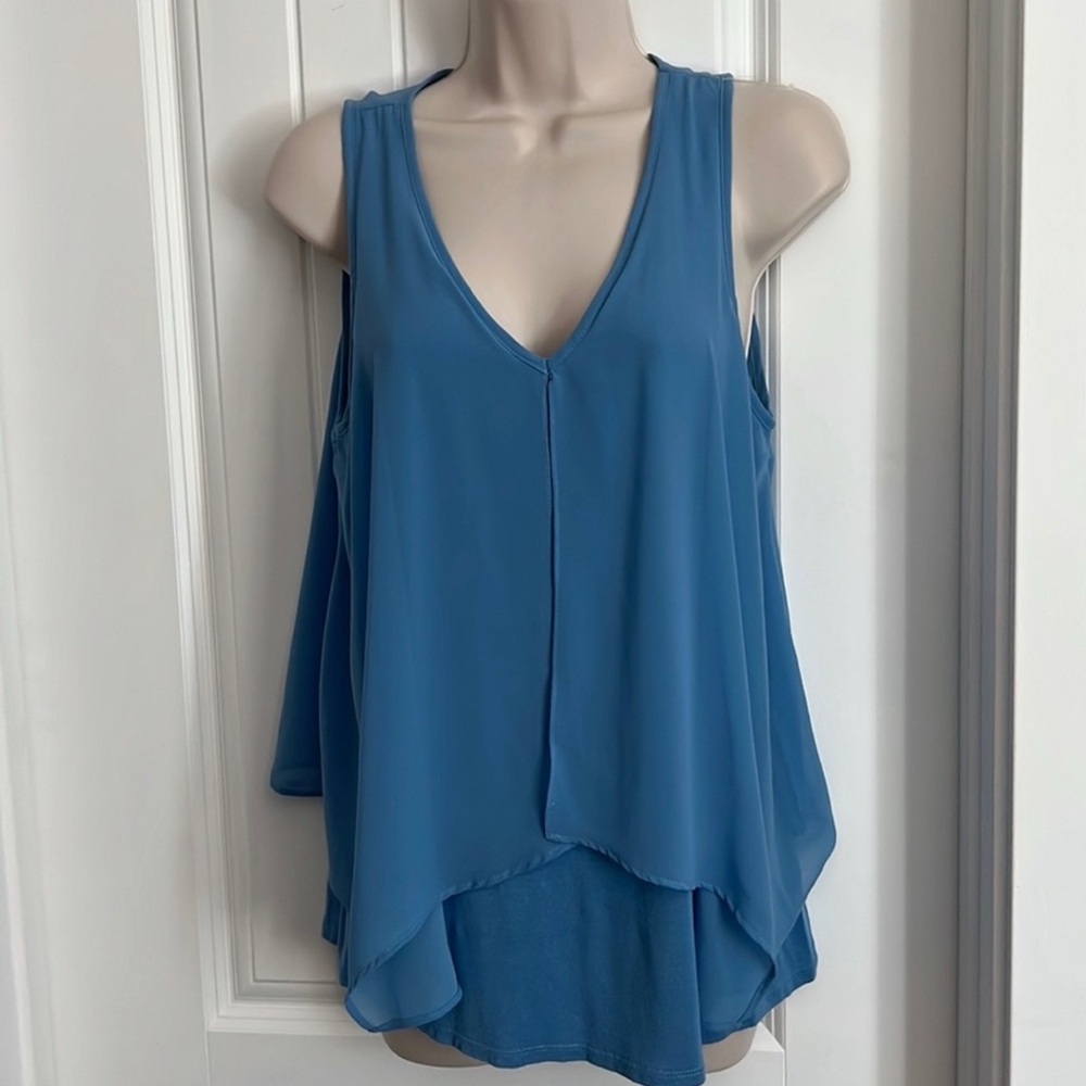 INC Elegant Blue Sleeveless Top